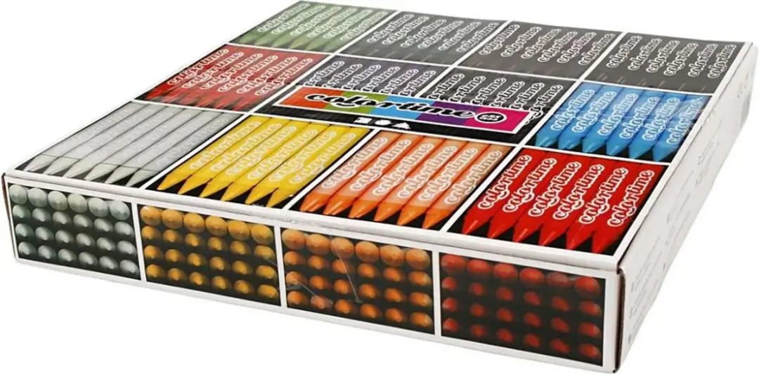 Colortime Kleurkrijt 11mm - 288 Stuks Meerkleurig
