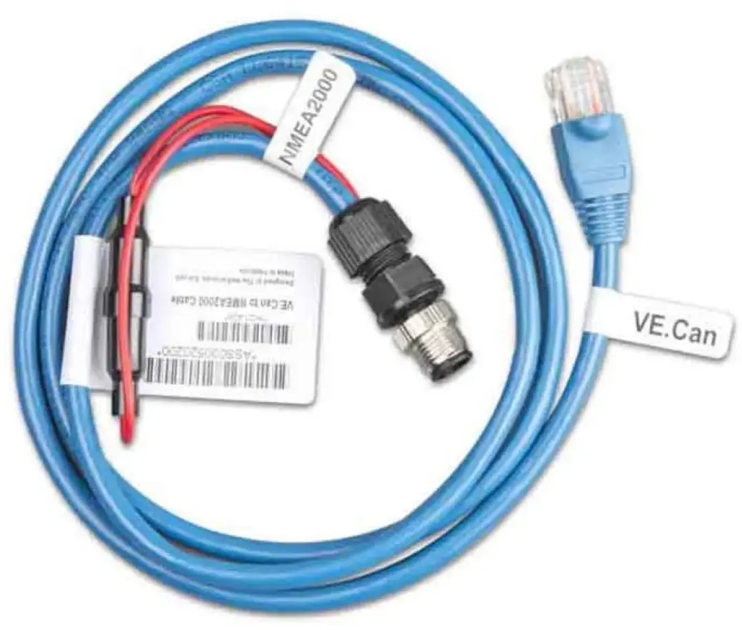 Victron VE.Can naar NMEA2000 Micro-C Mannelijk - Blauw