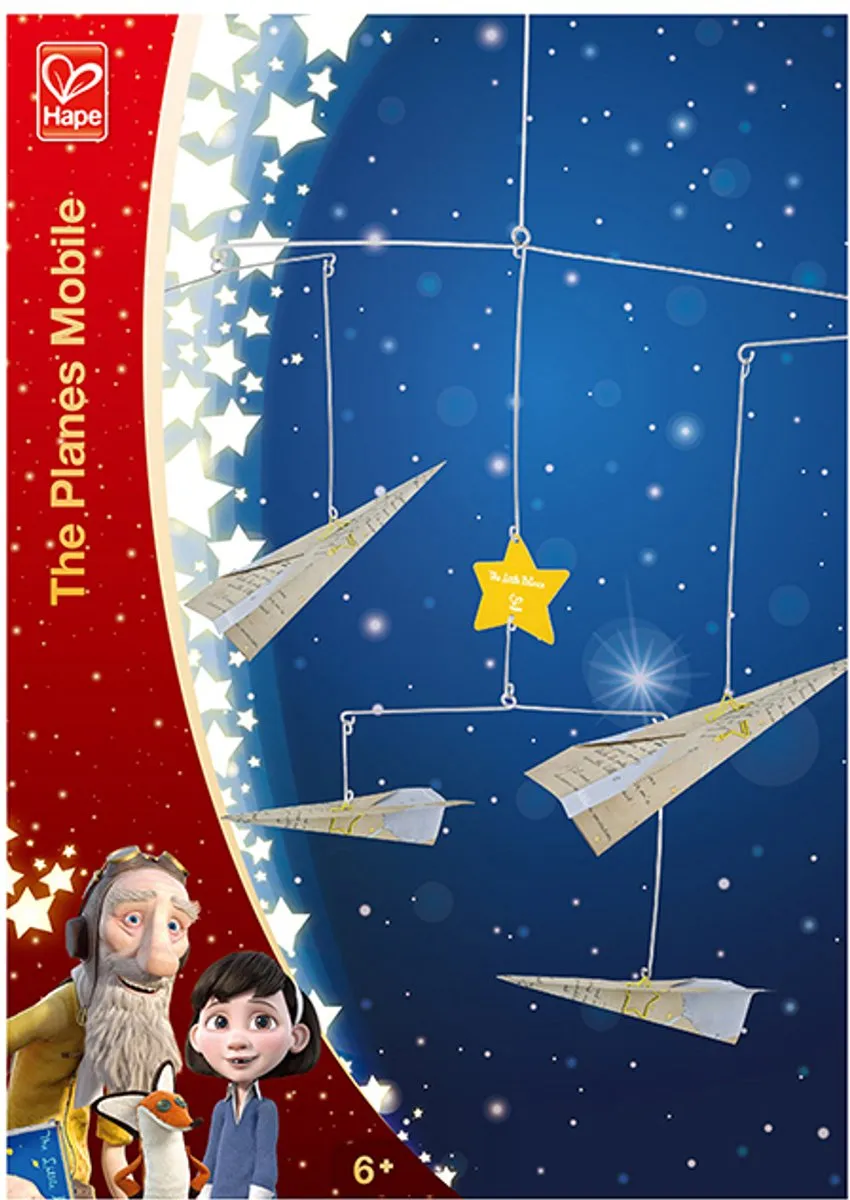 Hape De Kleine Prins Vliegtuigjes Mobile - Bruin