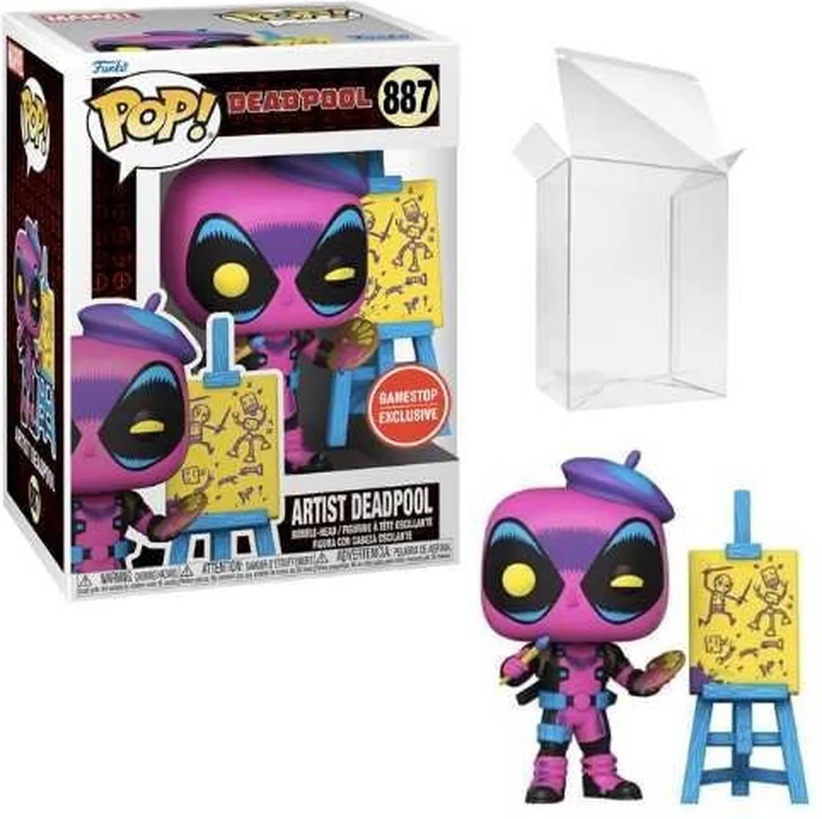Funko Pop! Marvel Deadpool #887 Blacklight GS Exclusive