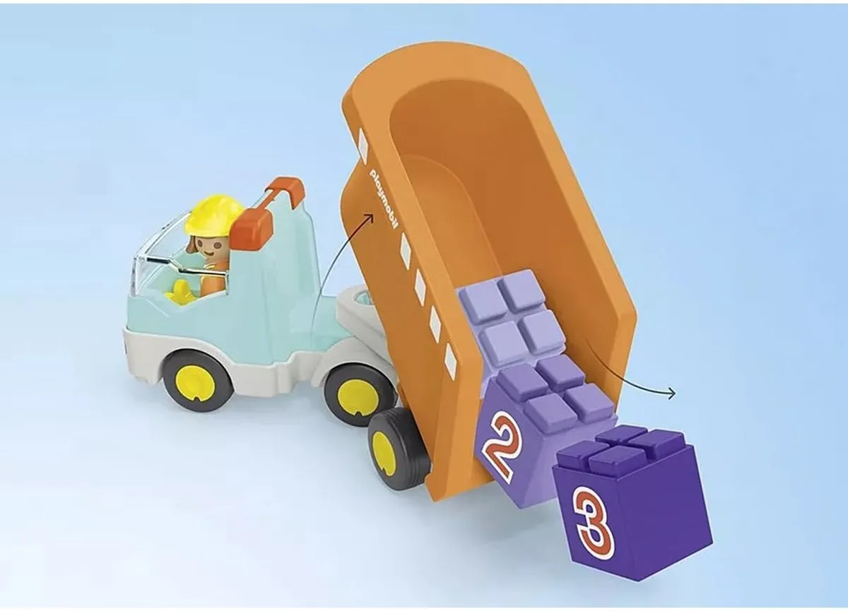 Playmobil Junior Kiepwagen 71685 - Multicolor - afbeelding 6 van 6
