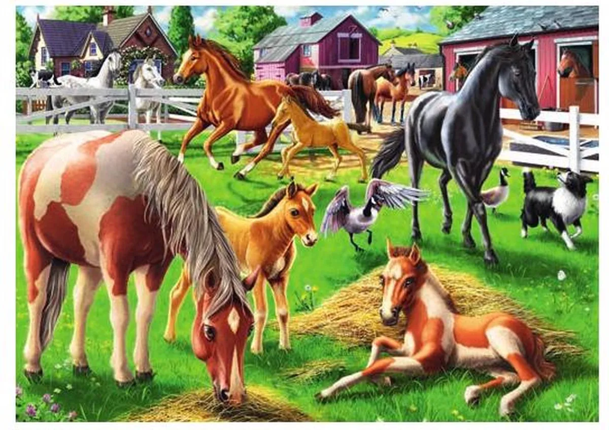 Ravensburger Happy Horses Legpuzzel 60 Stuks