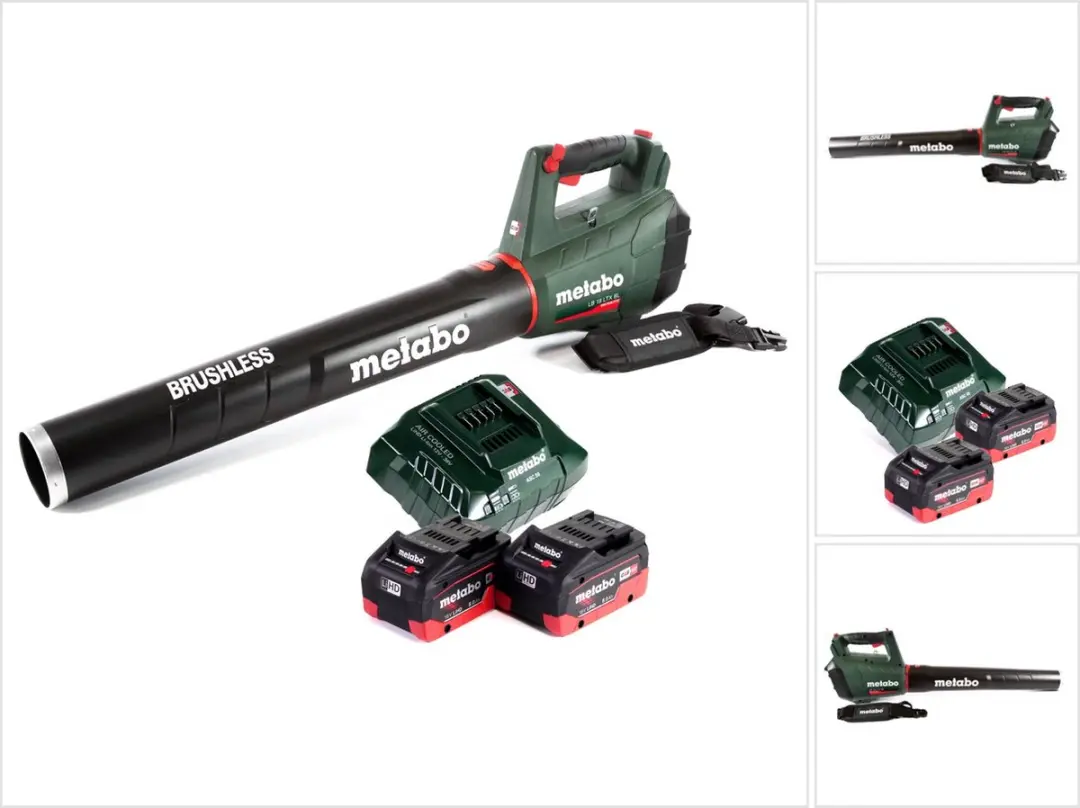 Metabo LB 18 LTX BL accubladblazer 18 V borstelloos + 2x accu 8.0 Ah + lader