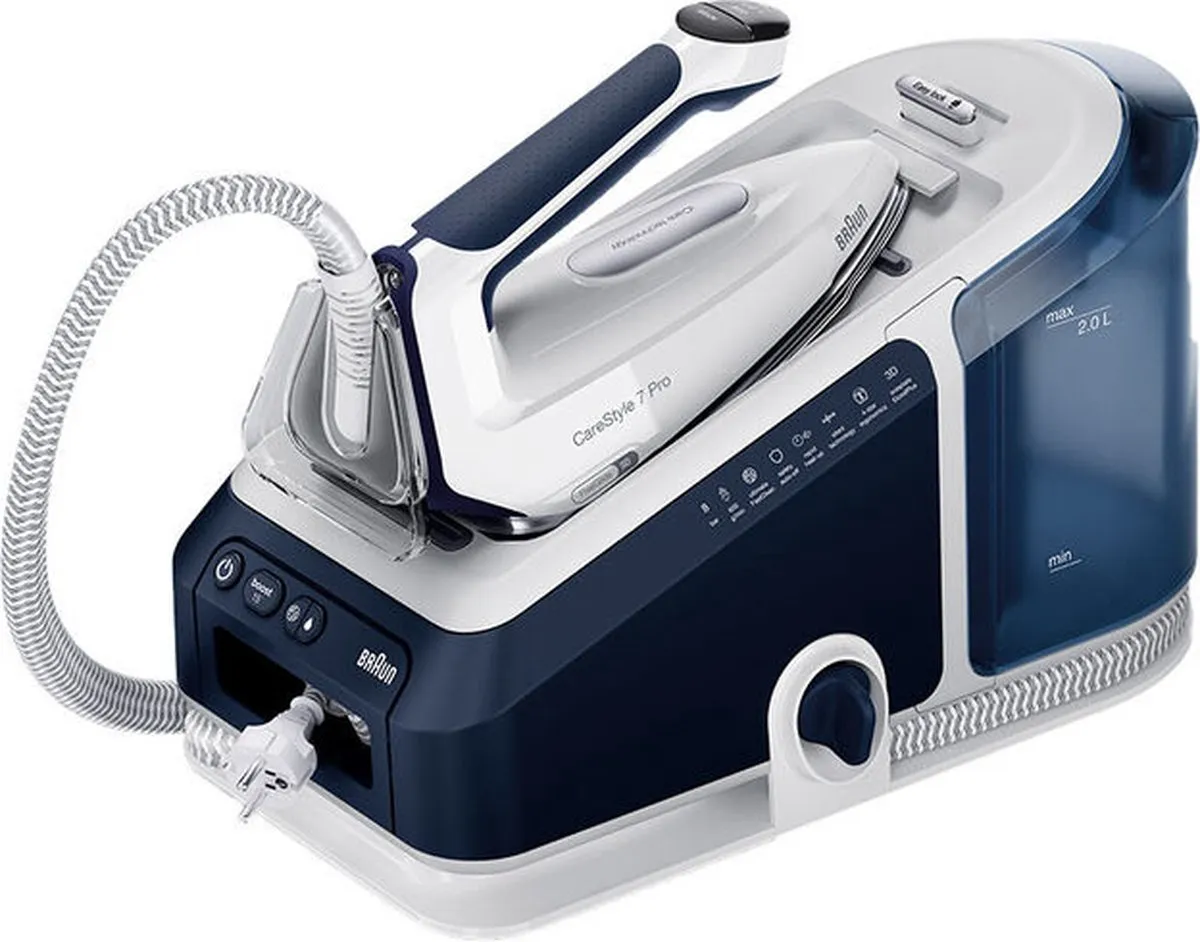 Braun CareStyle 7 Pro IS7282BL Stoomgenerator - 2700W - 2L - Blauw