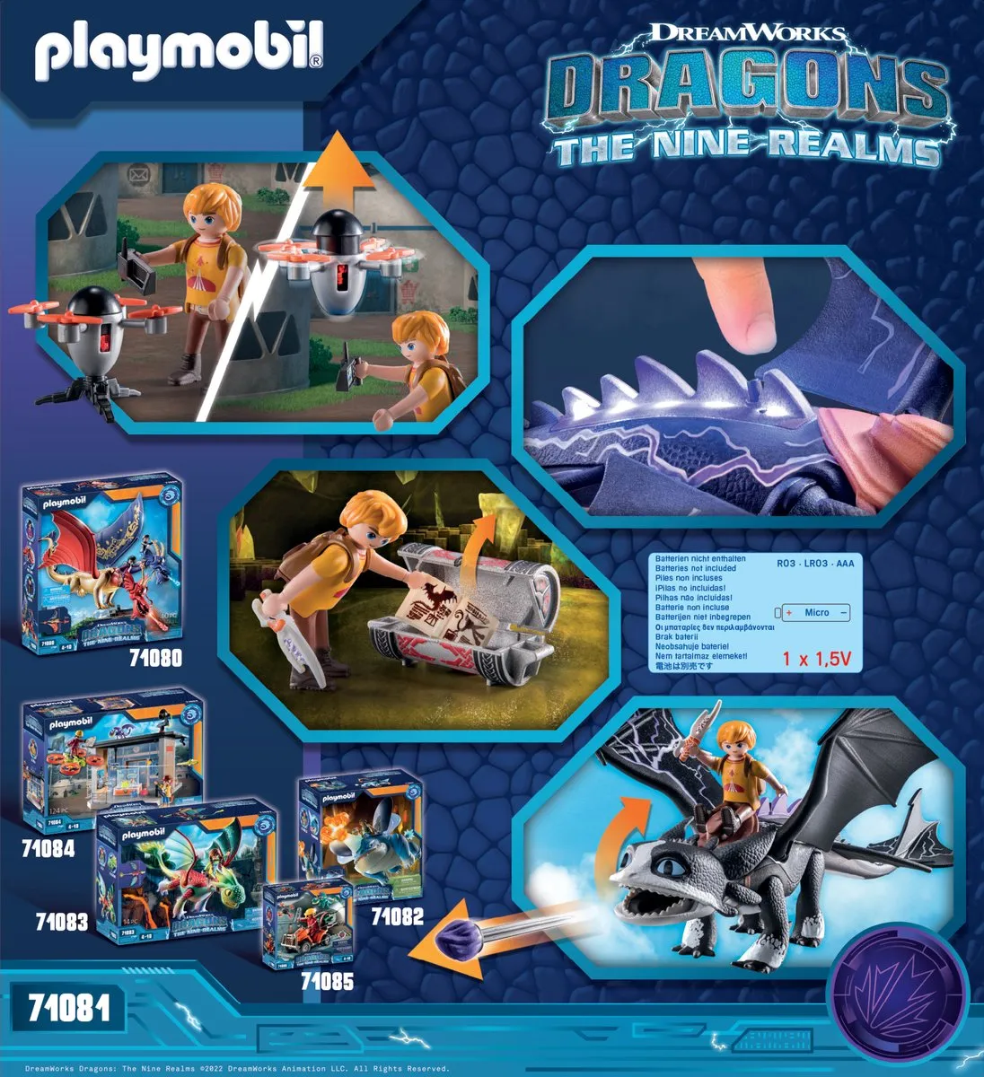 Playmobil Dragons: The Nine Realms Thunder & Tom 71081 - Multicolor - afbeelding 6 van 6