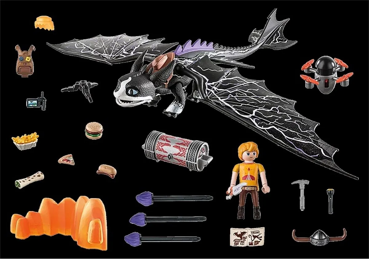 Playmobil Dragons: The Nine Realms Thunder & Tom 71081 - Multicolor