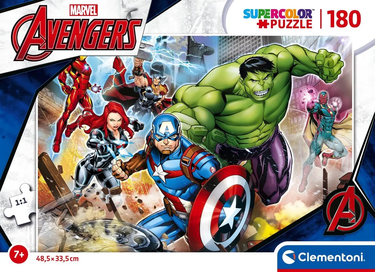 Clementoni Avengers Puzzel 200 Stukjes - Multicolor