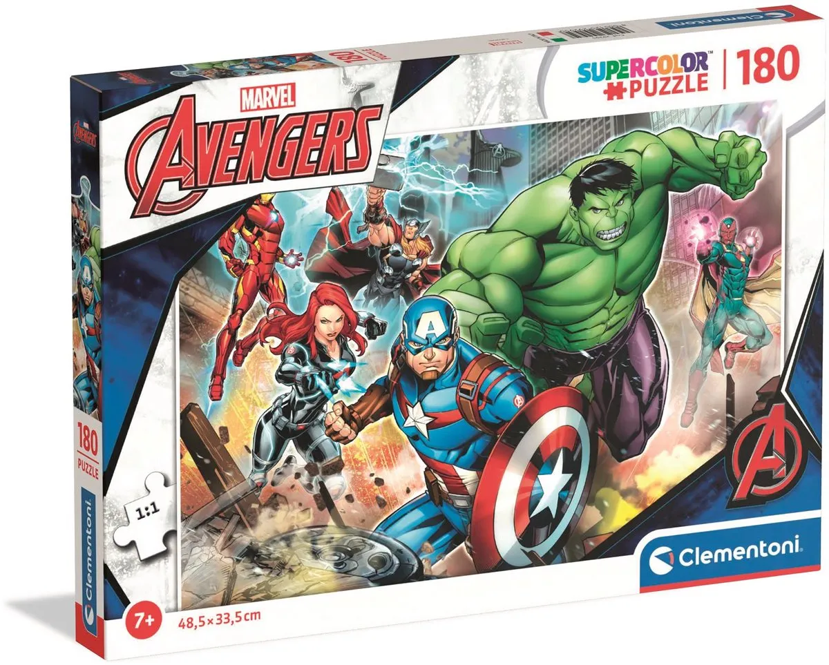 Clementoni Avengers Puzzel 200 Stukjes - Multicolor