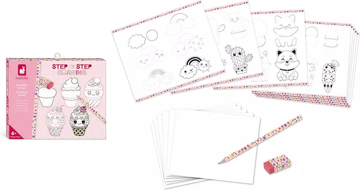 Janod Step by Step Creatief Kawaii Tekenkit