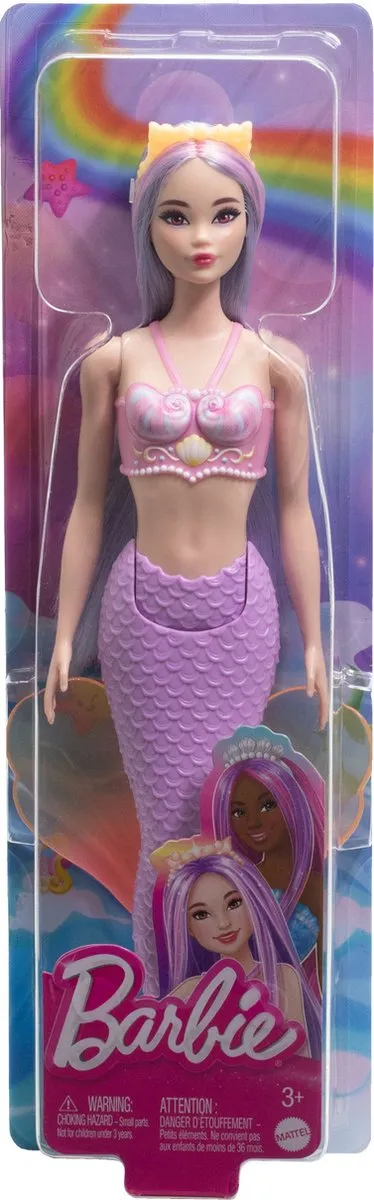 Barbie A Touch of Magic Zeemeermin Staart - Paars - HRR06