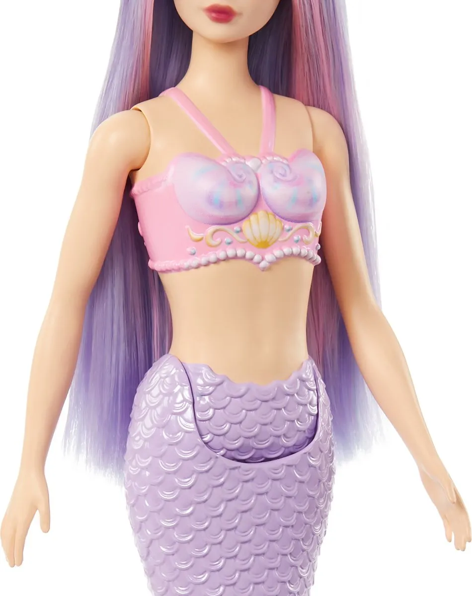 Barbie A Touch of Magic Zeemeermin Staart - Paars - HRR06