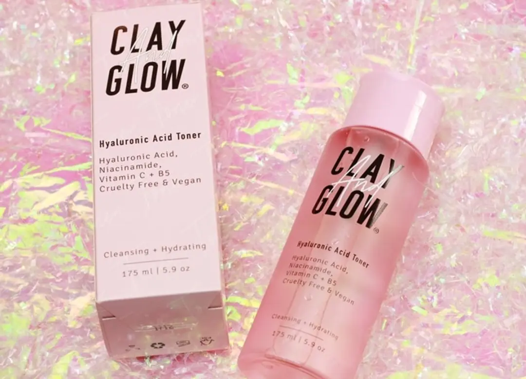 clay and glow cleansing + hydrating Hyaluronic Acid Toner