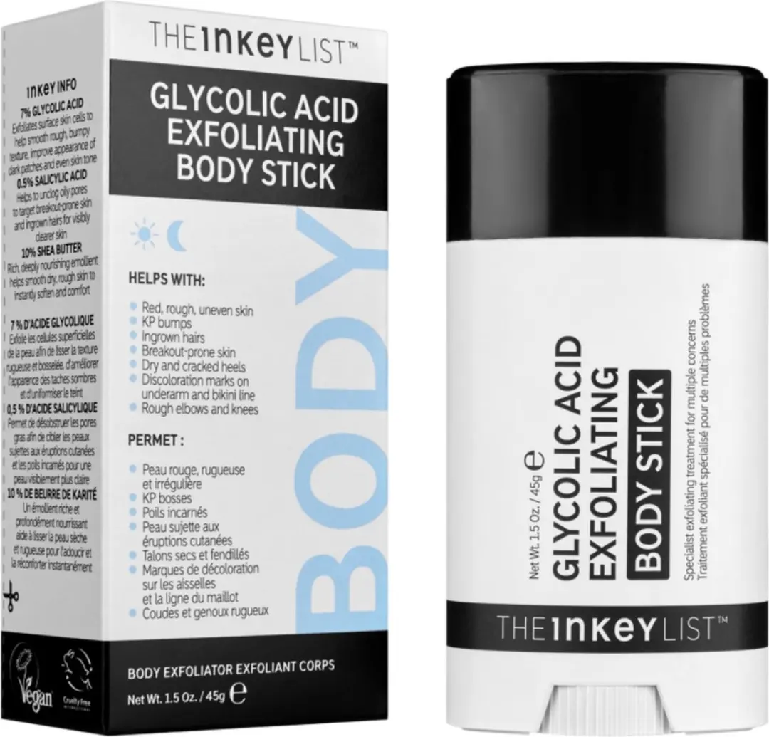The Inkey List Glycolic Acid Exfoliating Body Stick 45g
