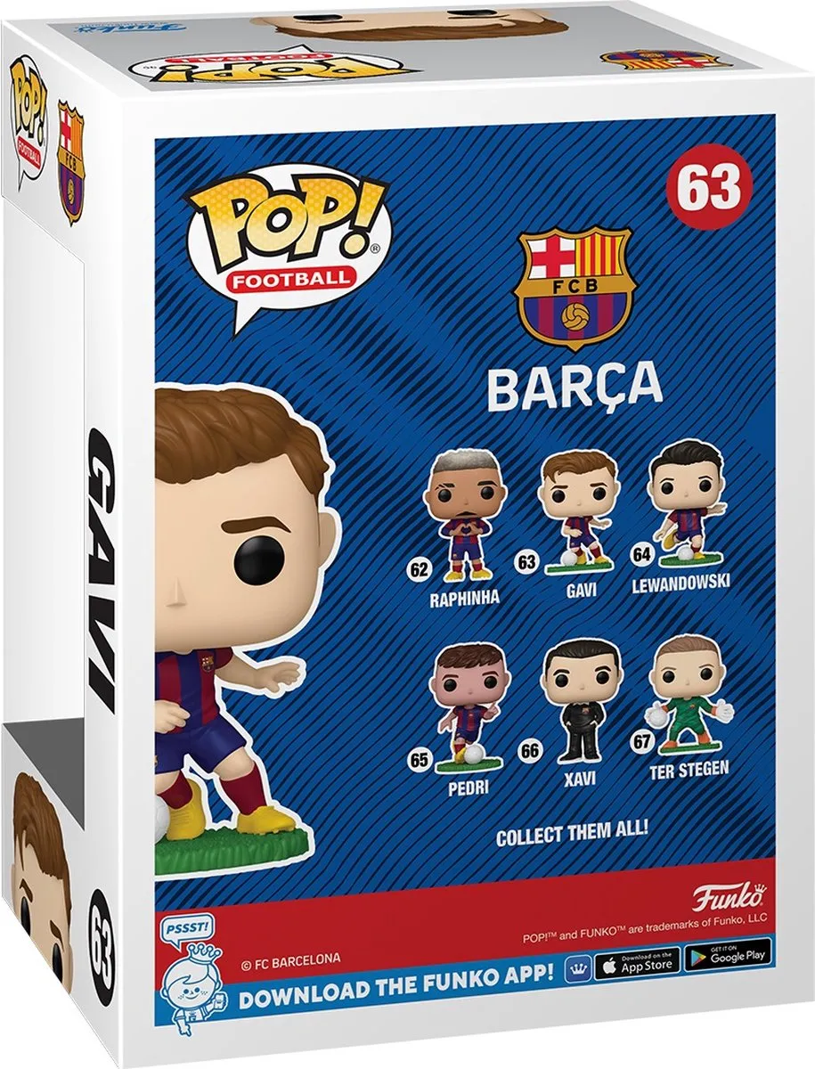 Funko Pop Football Gavi - FC Barcelona - 9,5 cm - Multi - afbeelding 6 van 6