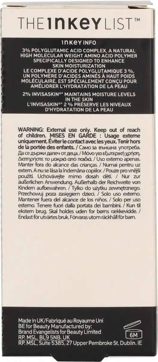 The Inkey List Polyglutamic Acid Serum 30ml - afbeelding 5 van 5