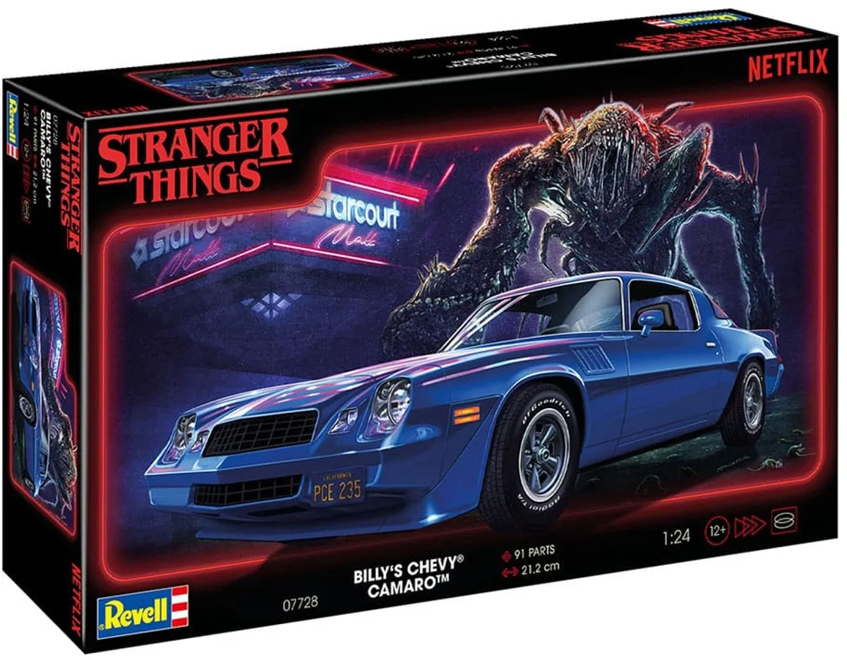 Revell 07728 Stranger Things Billy Chevrolet Camaro - 1:25 - Modelbouwpakket