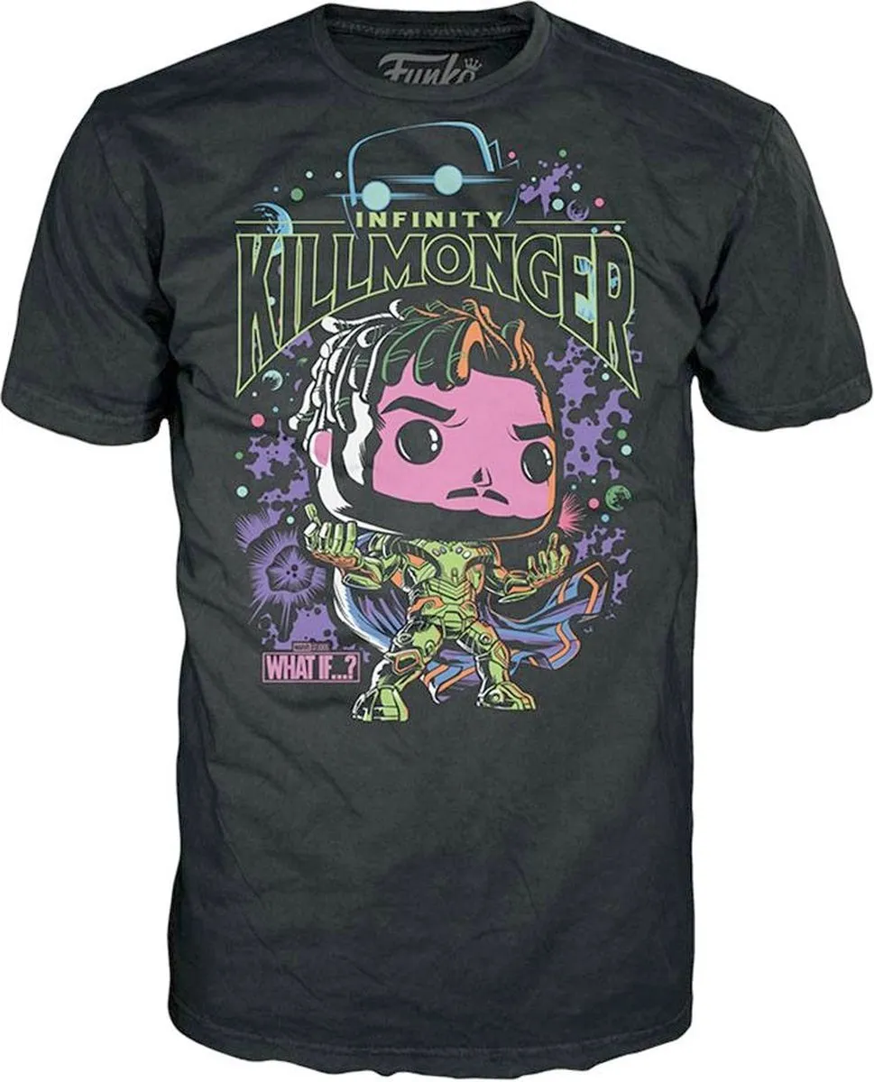 Funko Pop! & Tee Marvel Studios Infinity Killmonger - Zwart