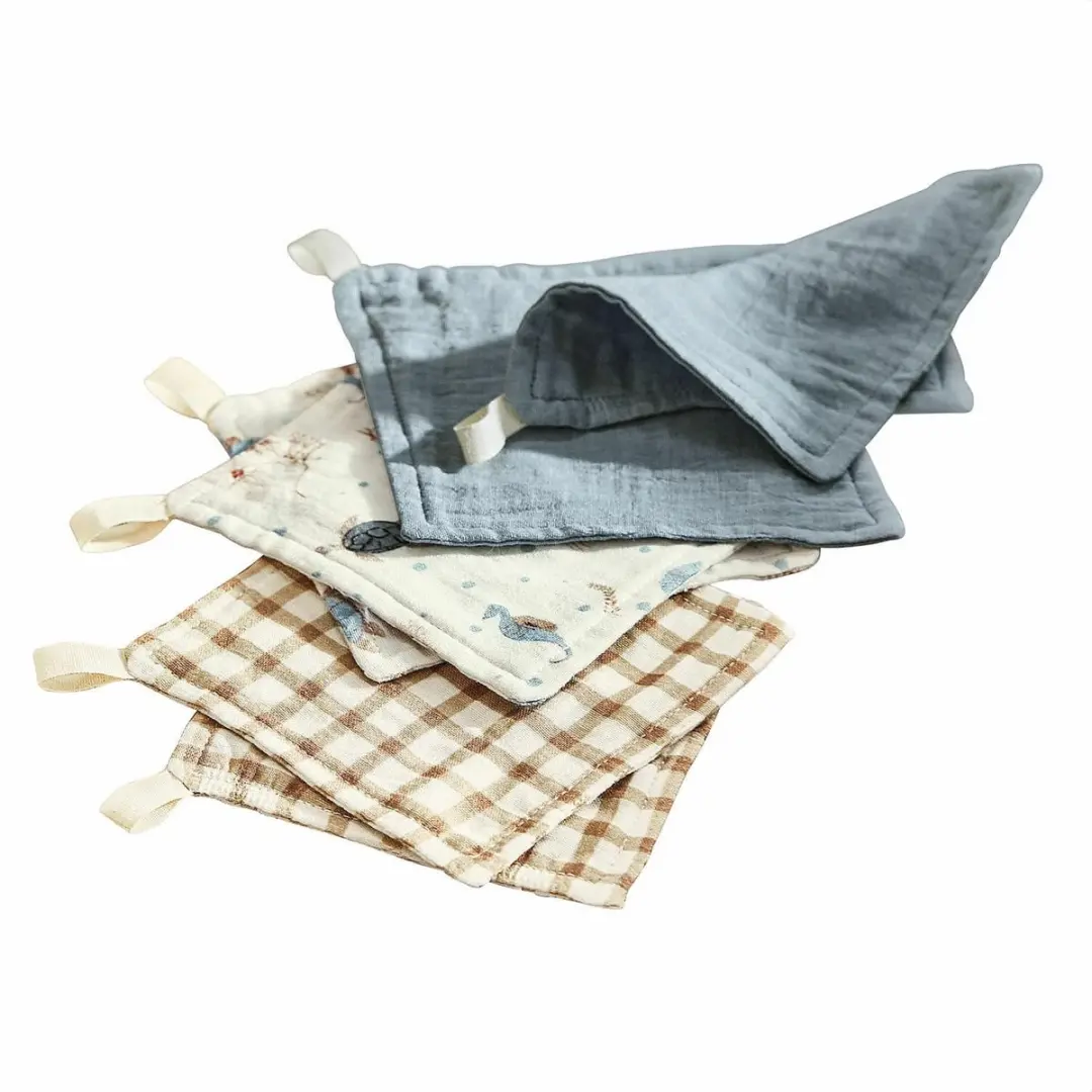 Loberon Washandjes Tinkertop Blauw/Beige