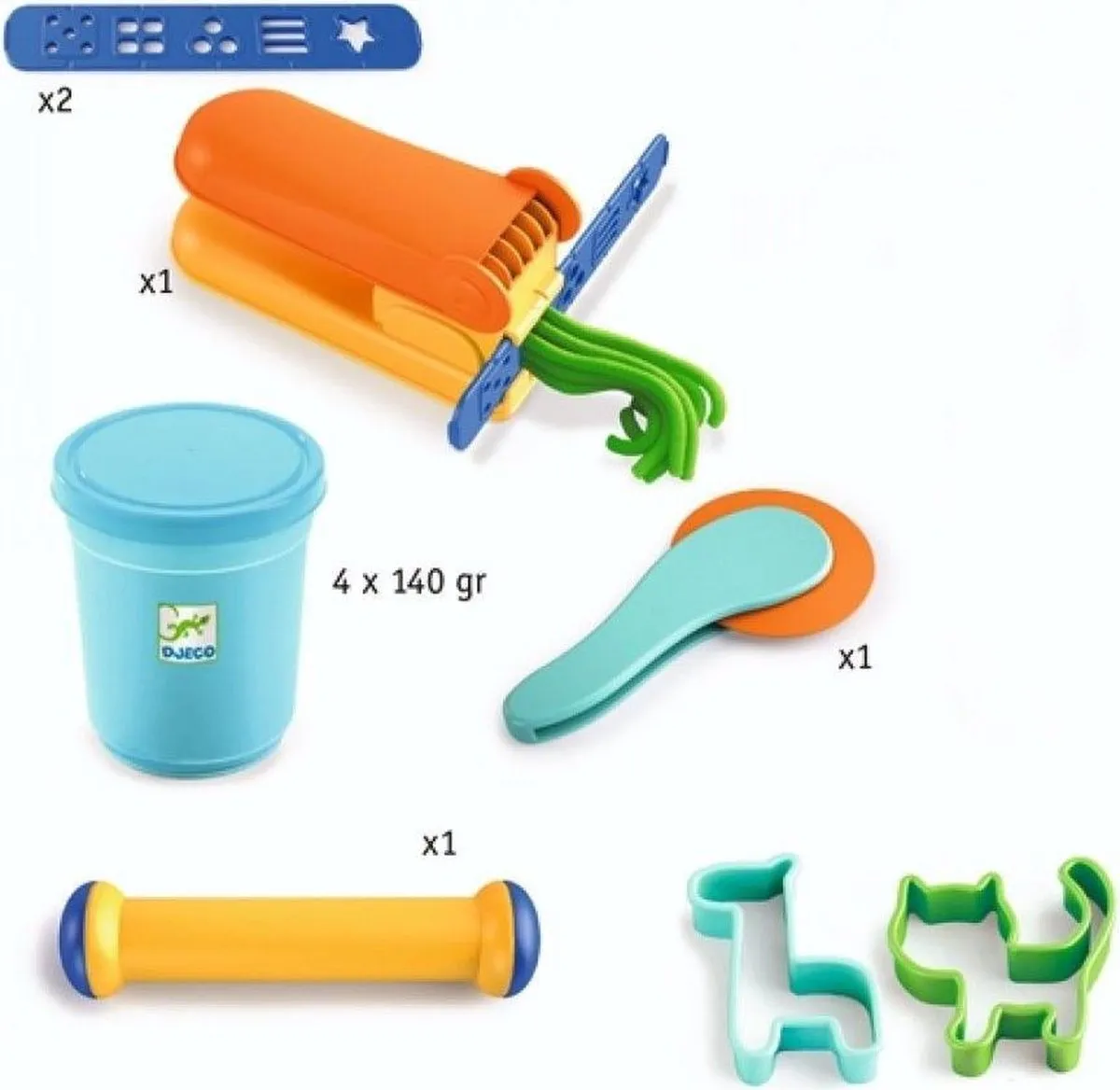 Djeco Starterskit Boetseerklei 18m+ - Multicolor - afbeelding 6 van 6