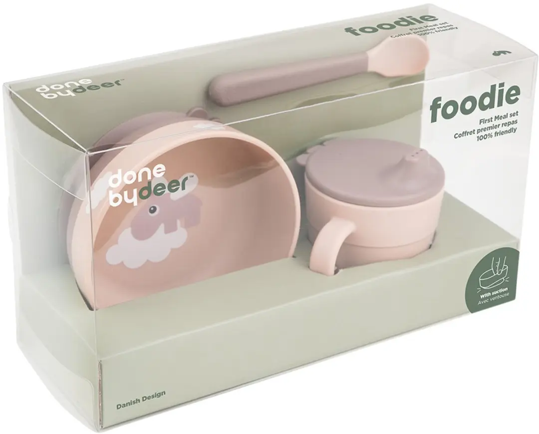 Done By Deer Foodie First Maaltijdset Roze Licht - 3-delig - afbeelding 4 van 6