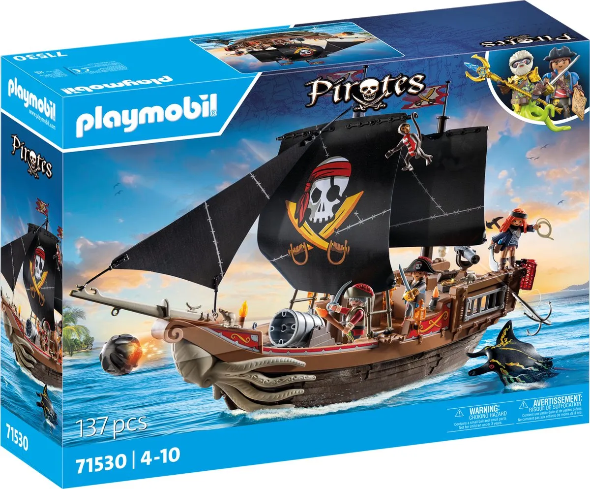 Playmobil Pirates Groot Piratenschip 71530 - Multicolor