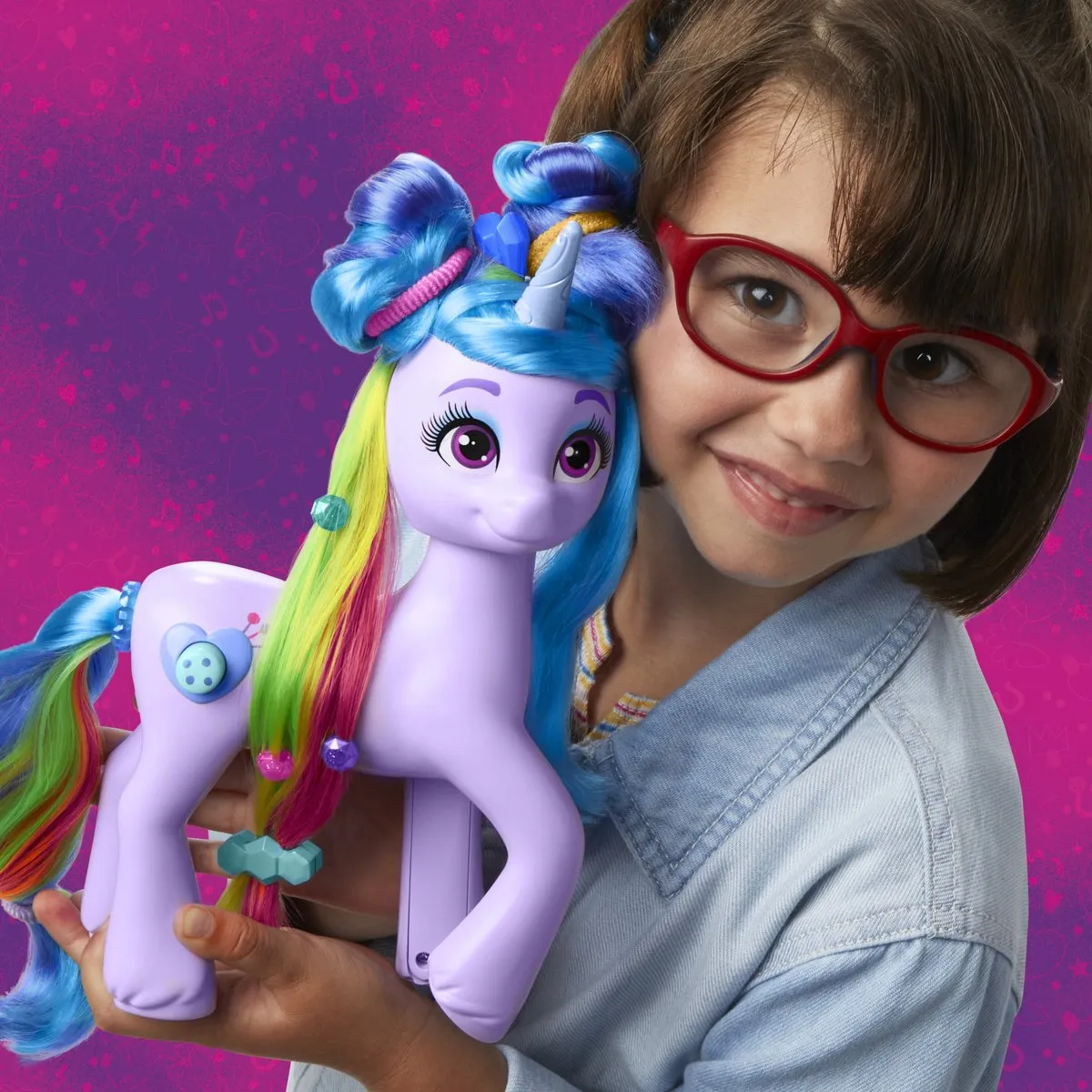 Hasbro My Little Pony Rainbow Styles Izzy Moonbow - Eenhoorn - Meerkleurig