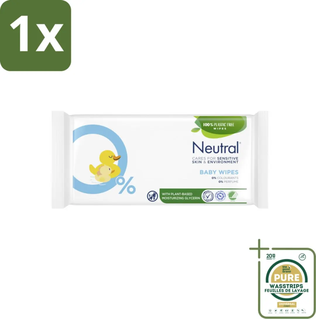 1 x Neutral Billendoekjes 52 doekjes- Baby Billetje Reinigen