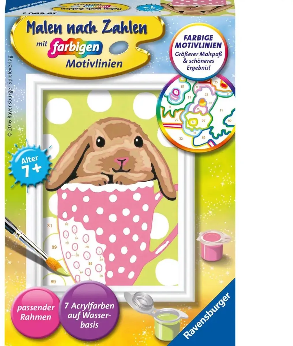 Ravensburger Schilderen op Nummer Süßes Schlappohr - Multicolor