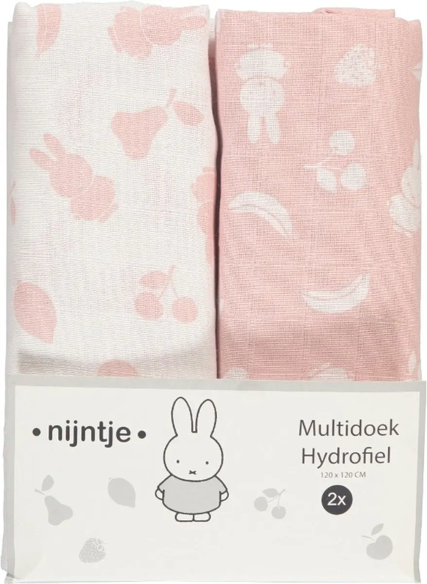 Nijntje Multidoek Hydrofiel XL Fruit