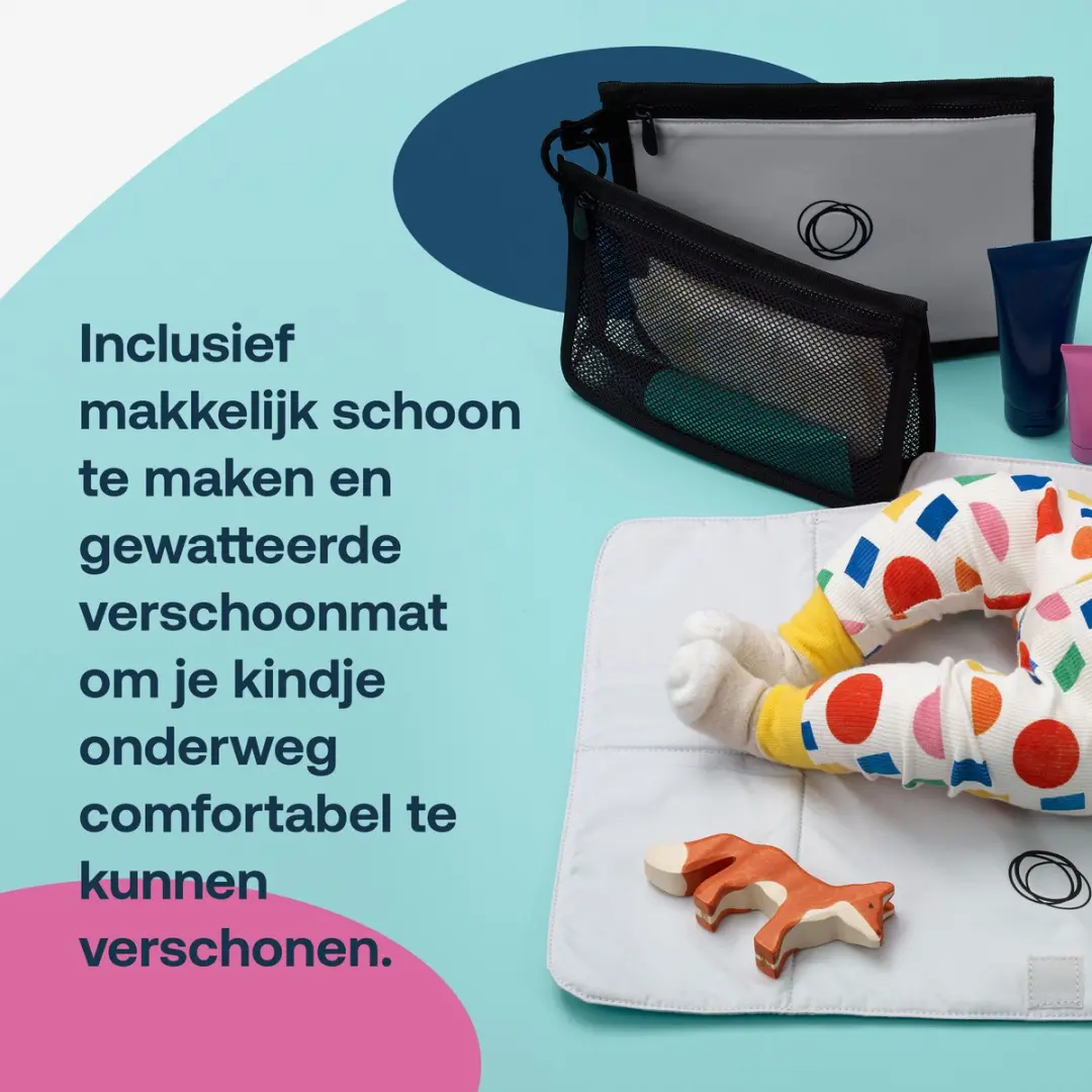 Bugaboo Luierrugzak Midnight Black - met Verschoonmat & Bekerhouder