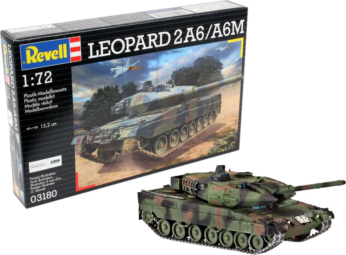 Revell 03180 Leopard 2 A6/A6M Tank Modelbouwpakket 1:72