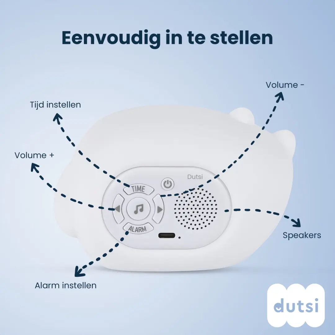 Dutsi Sleepy Luna Slaaptrainer Kat - Kinderwekker & Nachtlampje - Multicolor