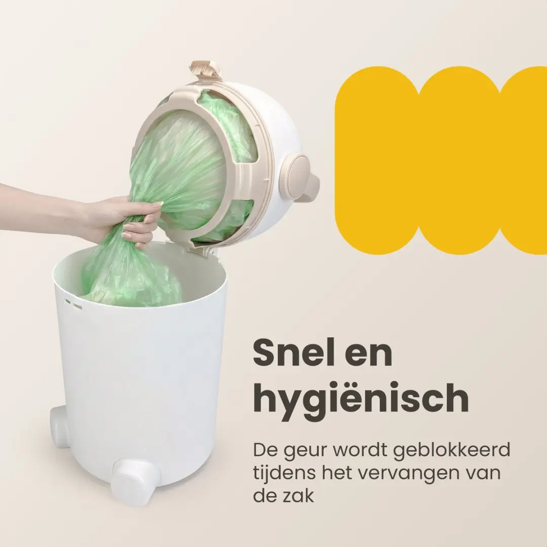Dutsi Luieremmer PLUS 20L - 40 Zakjes - Beige/Taupe