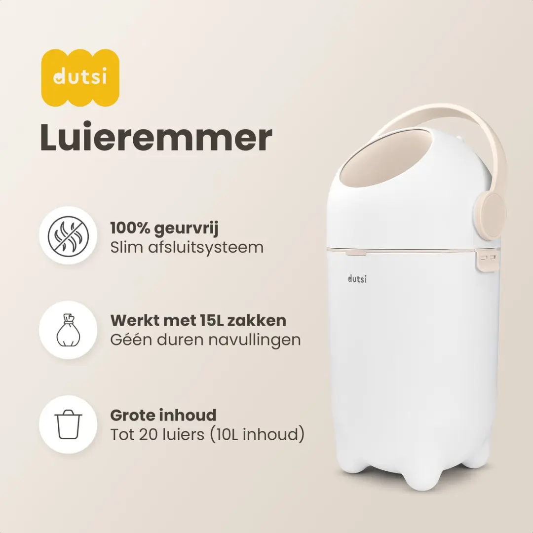 Dutsi Design Luieremmer Duopack - 80 Zakjes - 40 Luiers - Multicolor