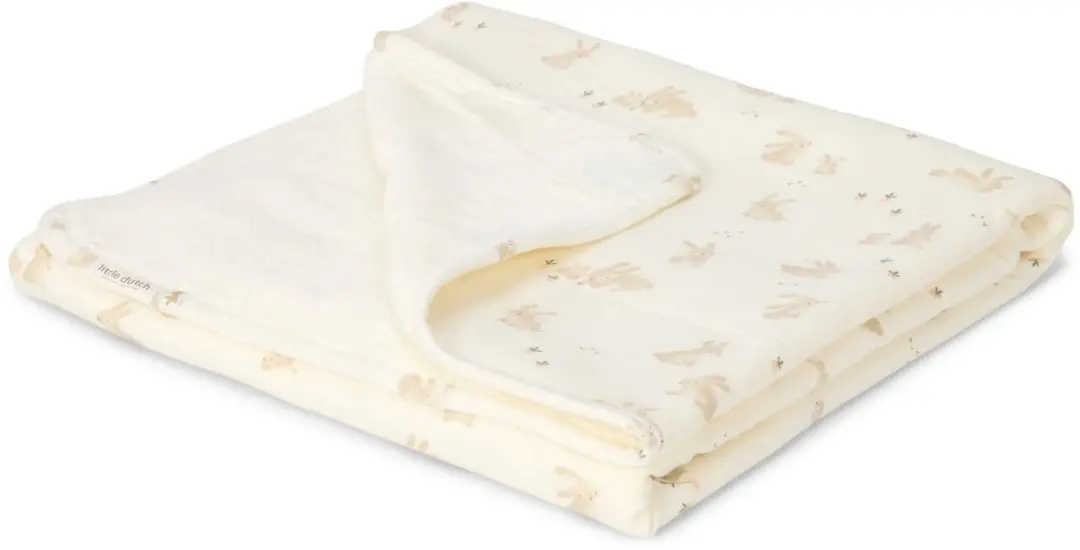 Little Dutch Wiegdeken Baby Bunny - 70x100cm Wit - afbeelding 2 van 2