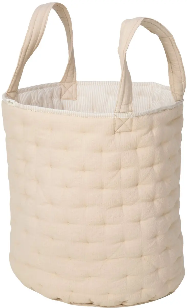 Little Dutch Pure Opbergmand Groot - Soft Beige Streep - afbeelding 4 van 6