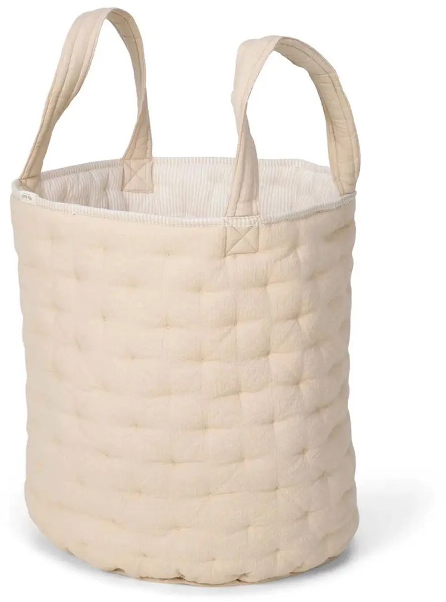 Little Dutch Pure Opbergmand Groot - Soft Beige Streep - afbeelding 6 van 6