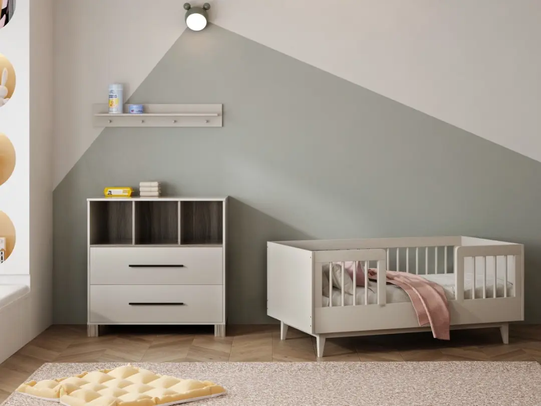 Born Lucky Peuterkamer Timo Clay met Commode Geneve