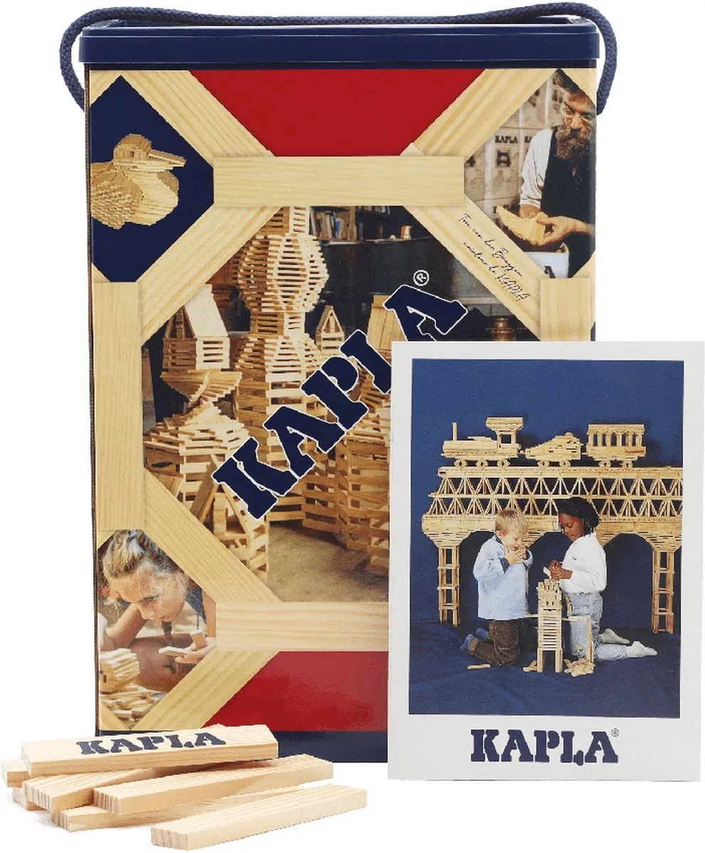 KAPLA - KAPLA Blank - Constructiespeelgoed - 200 grenenhouten plankjes