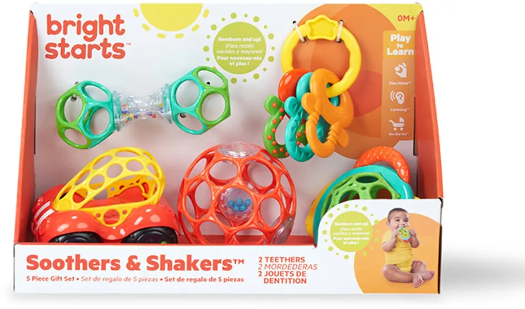 Oball Cadeauset Fopspenen & Rammelaars - Multicolor
