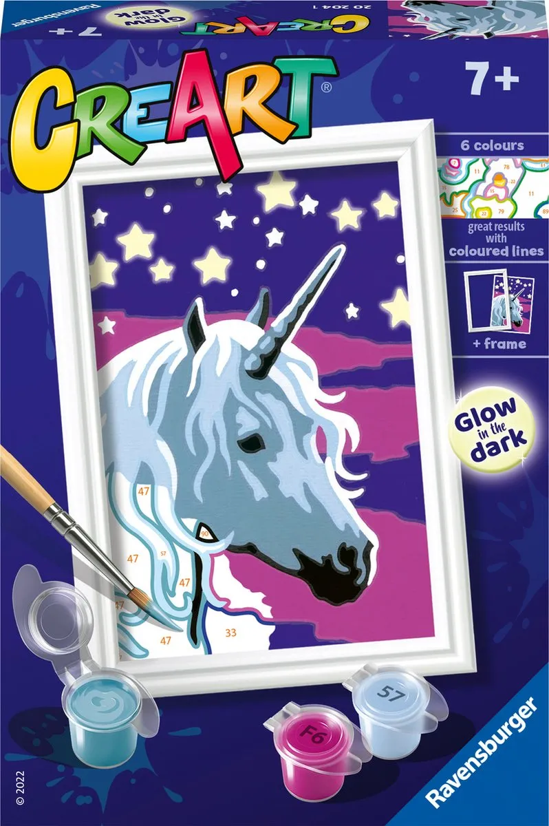 Ravensburger CreArt Unicorn Dreams Schilderen op Nummer - Multicolor