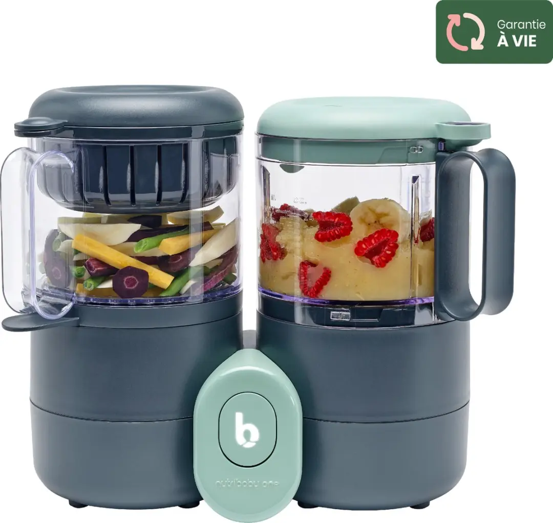Babymoov Nutribaby One Keukenmachine - 1300ml - Grijs - afbeelding 2 van 6