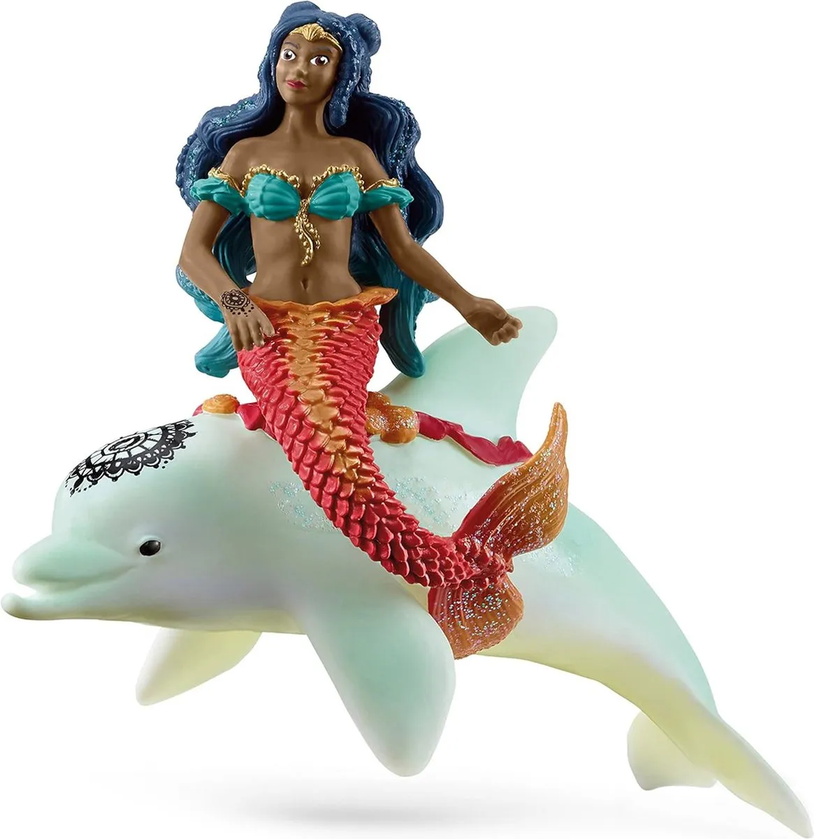 Schleich Isabelle op Dolfijn Speelfiguur 70719 - Multikleur