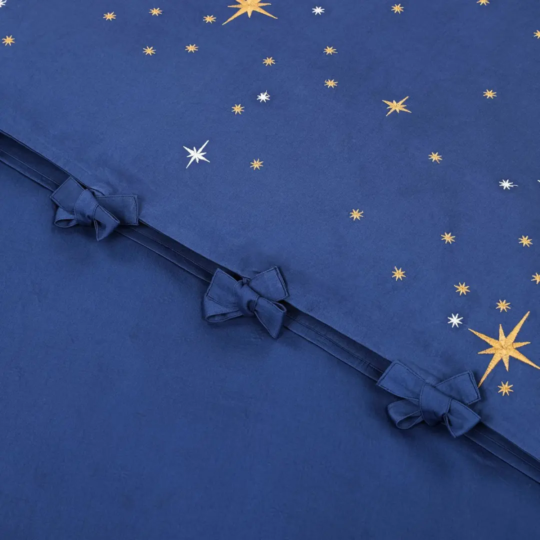 Loberon Beddengoed Starwhisper Wieg - Blauw/Goud