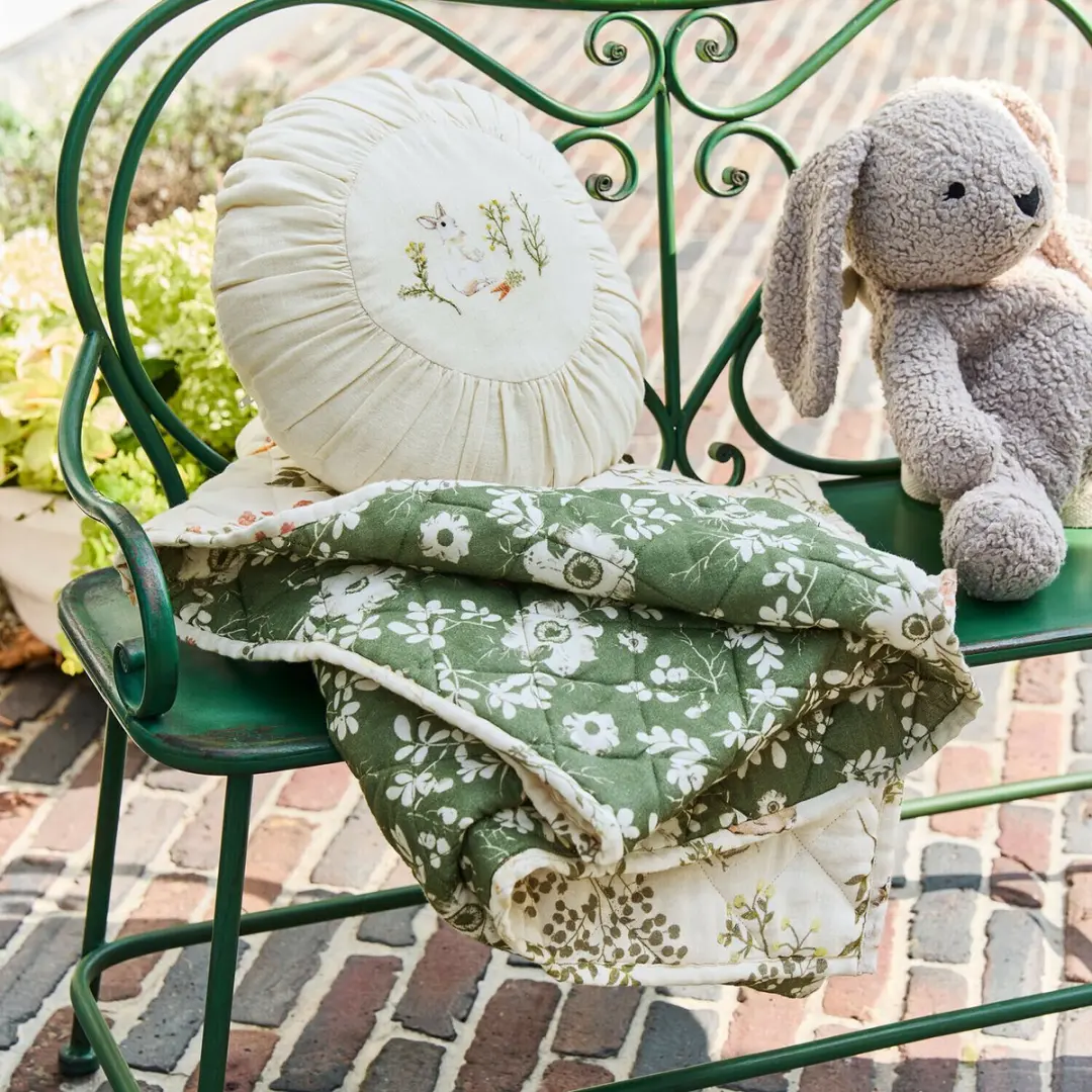 Loberon Puddlebrook Plaid & Kussen - Groen