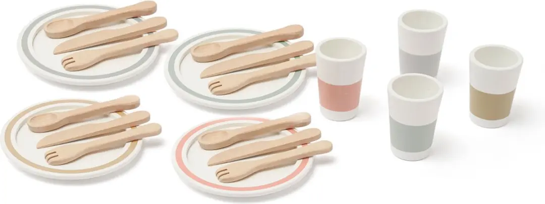 Kids Concept Houten Speelset Bistro 12-delig - Multi - afbeelding 6 van 6