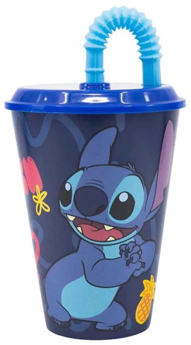 Lilo & Stitch Drinkbeker met Rietje