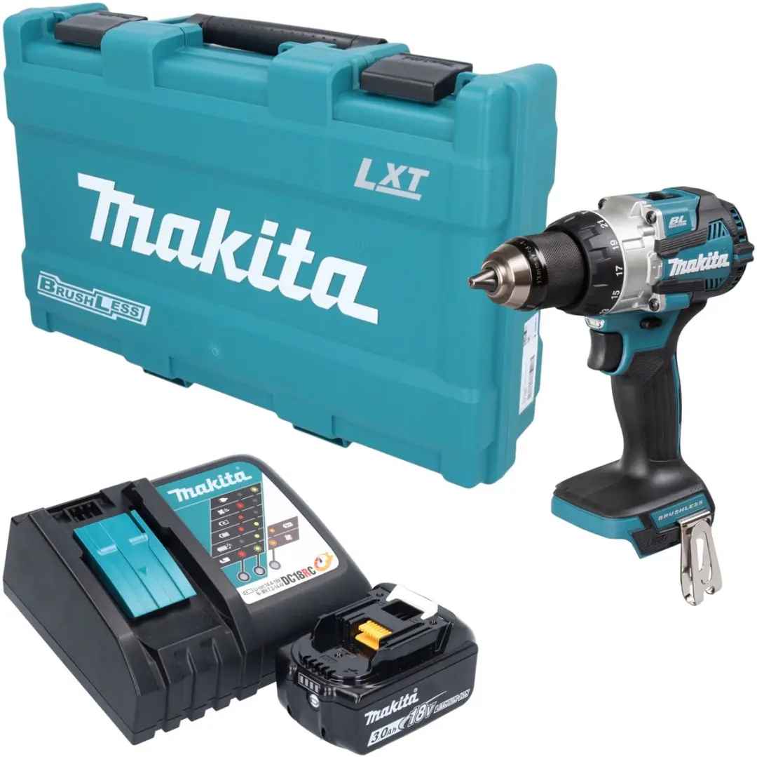Makita DHP 489 RF1K accu-slagboormachine 18 V 73 Nm borstelloos + 1x accu 3,0 Ah