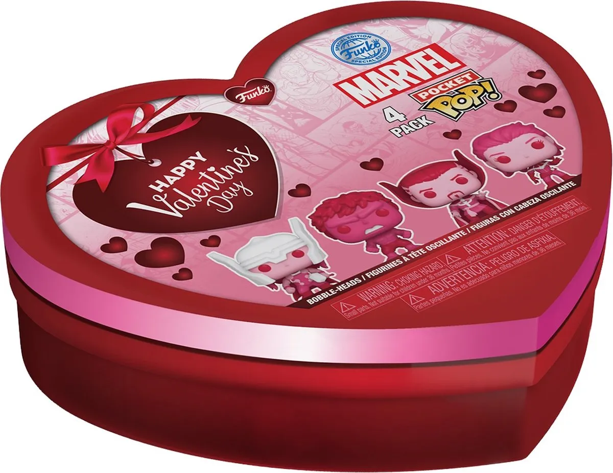 Funko Pop! Marvel Valentines Day 4 Pack - Roze