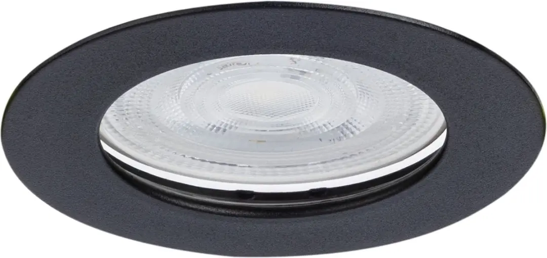 Integral inbouwspot Zwart rond IP65
